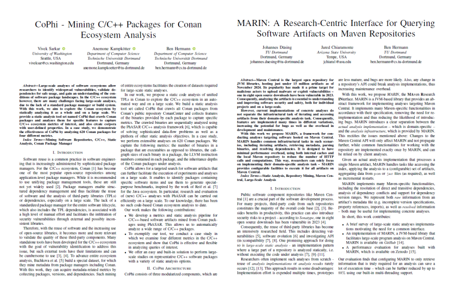 Two New Publications Accepted at MSR 2025